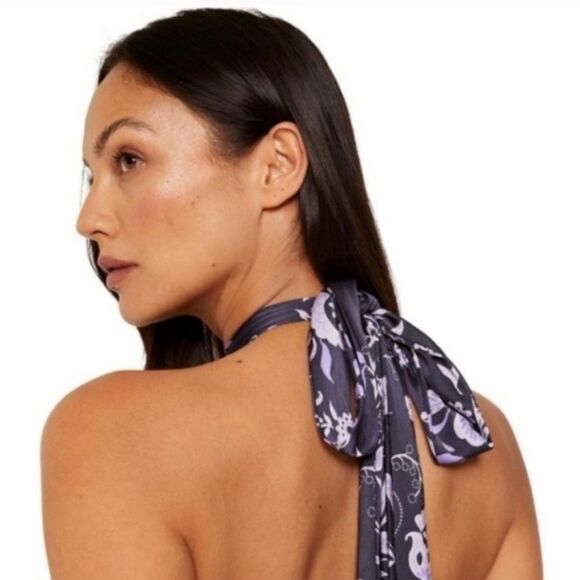 MISA Los Angeles Laya Jumpsuit in Indigo Vines NWT XL $ 365.00 - Picture 5 of 6